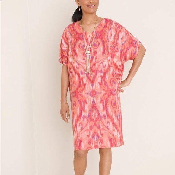 NEW CHICO'S LINEN TUNIC‎ DRESS - Picture 1 of 2